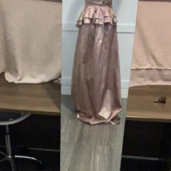 Rochas Pre-Fall 2017 Rose Gold Silk Versailles Evening Gown Small - Picture 14 of 16